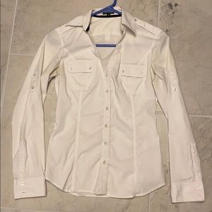 Express White Button Down